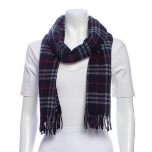 Burberry Lambswool Nova Check Pattern Scarf